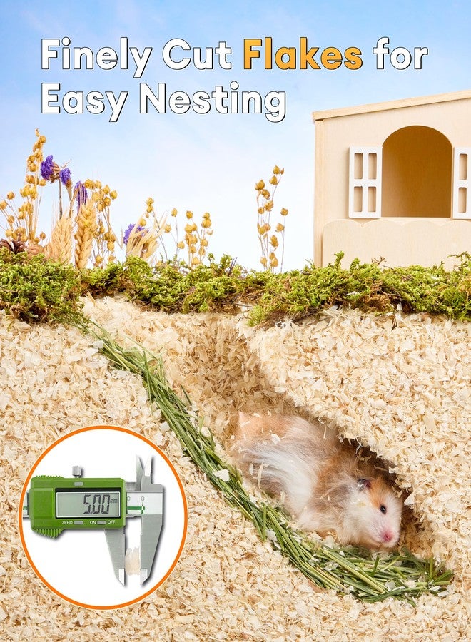BUCATSTATE 35L Aspen Bedding, 100% Natural Hamster Bedding Odor Control, Low-Dust Small Animal Bedding for Guinea Pigs, Gerbils, Syrian Hamsters, Chinchillas, Snakes & Lizards - Image 5